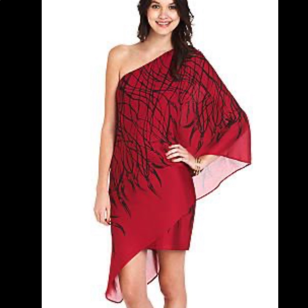 Max and Cleo Asymmetrical One Shoulder Dress